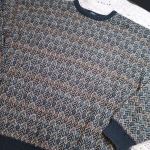 TSR Sweater Mens XXL Multicolor Geometric Bill Cosby Grandpa Knit Pullover‎ USA